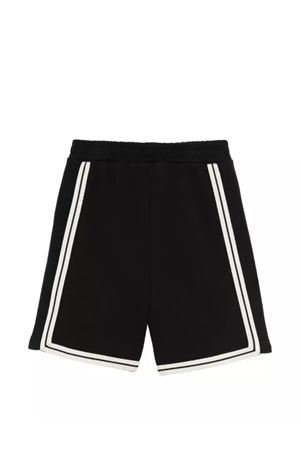 logo stripe-detail shorts PALM ANGELS KIDS | PBCI007S26FLE001110